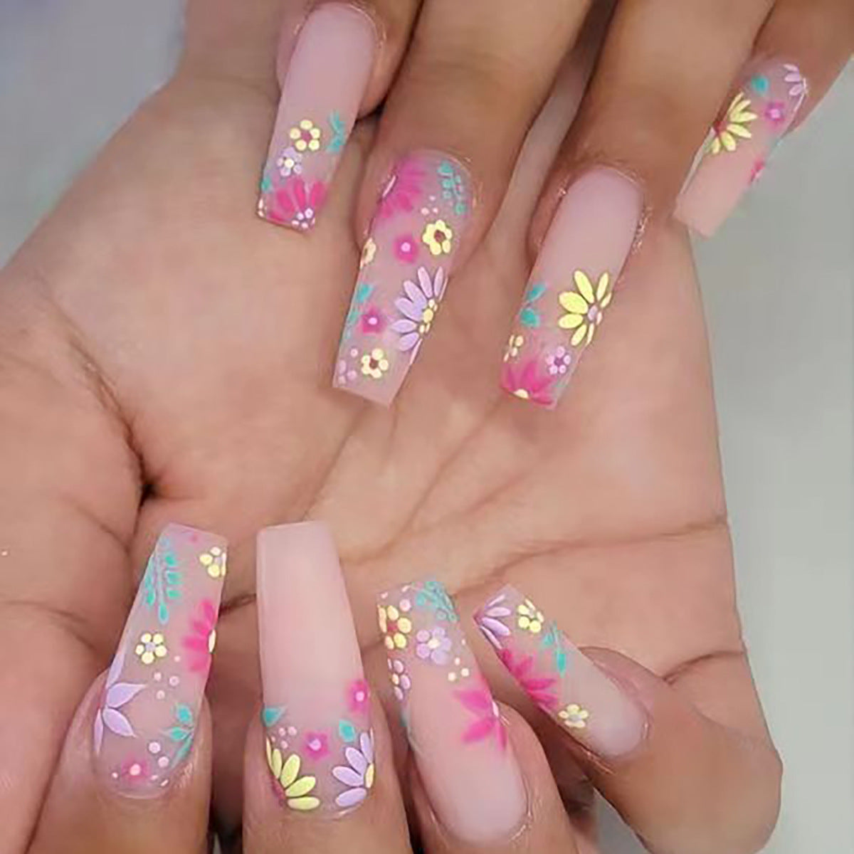 Wholesale Valentine's Day Wearable Nails Long Fake Nails Nail Patch Wearable Manicure Finished Products